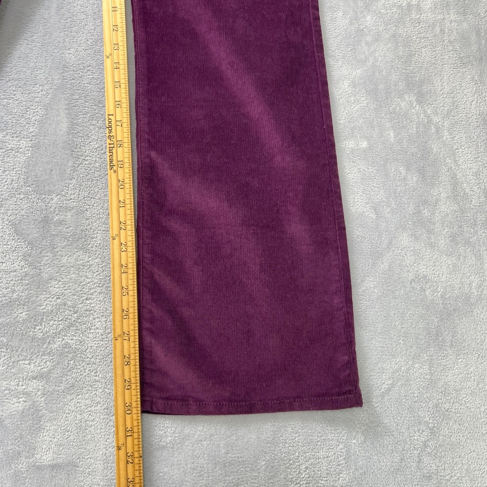 SilverJeans Co Highly Desirable High Rise Trouser Purple Corduroy W29 x L31 NWT - Picture 9 of 10